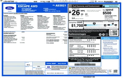 2023 Ford Escape Platinum