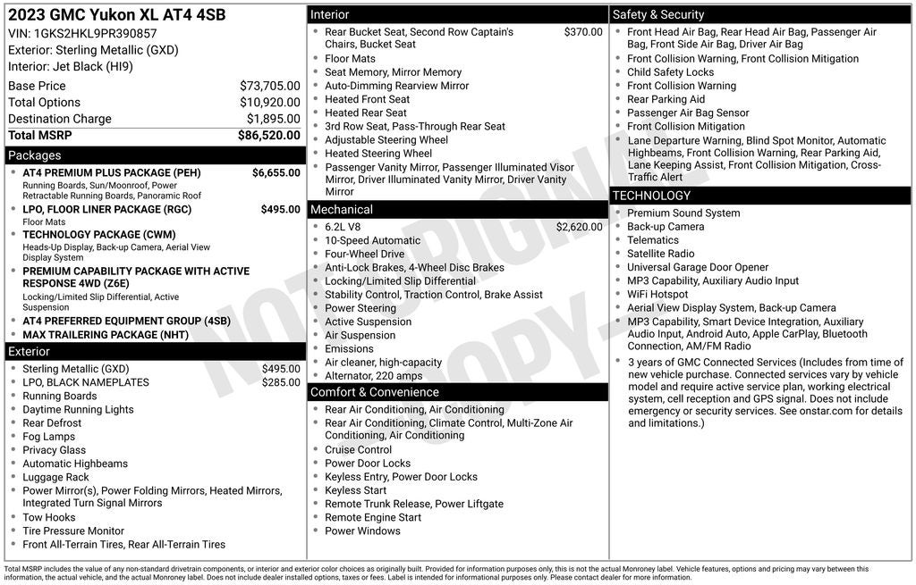 2023 GMC Yukon XL AT4
