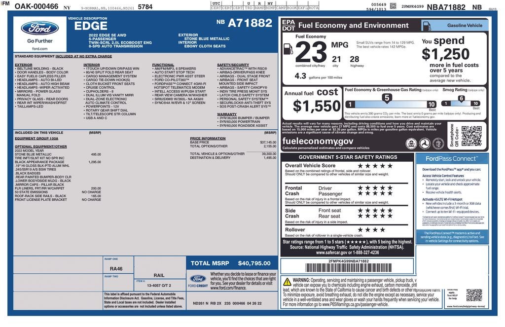 2022 Ford Edge SE