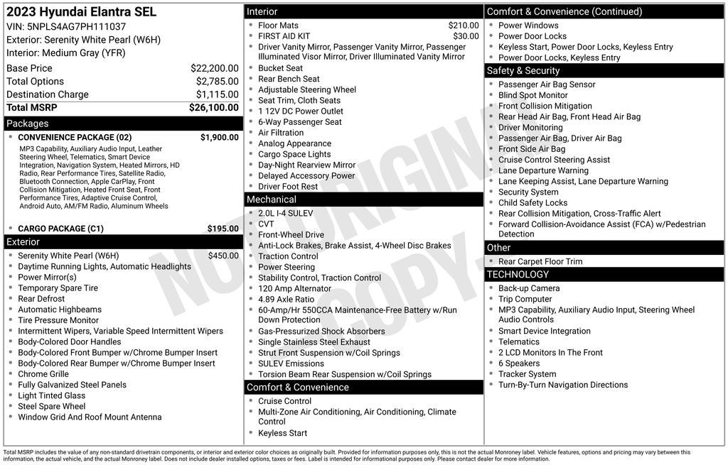 2023 Hyundai Elantra SEL