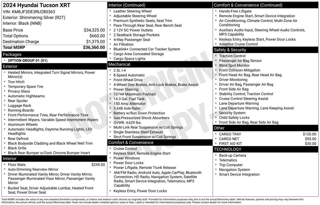 2024 Hyundai Tucson XRT