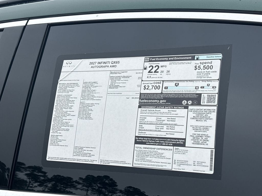 2027 INFINITI QX65 Autograph AWD