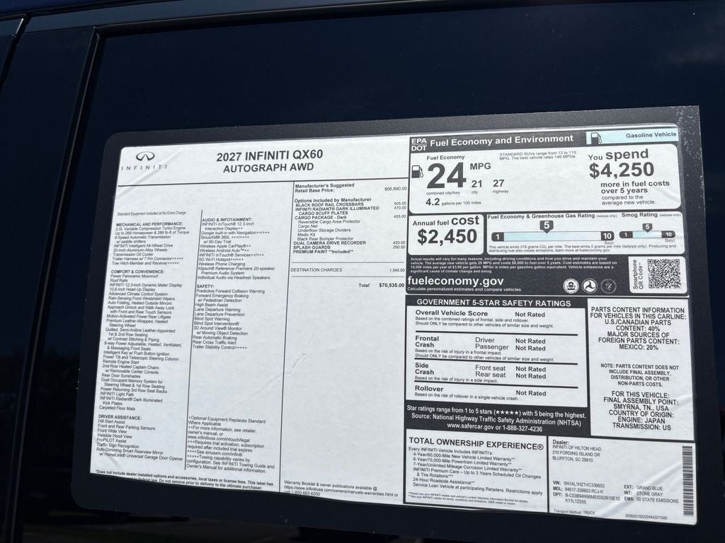 2027 INFINITI QX60 Luxe FWD