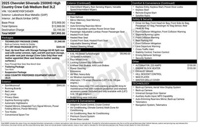 2025 Chevrolet Silverado 2500HD High Country