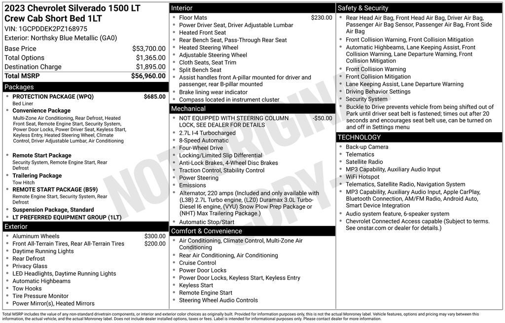 2023 Chevrolet Silverado 1500 LT LT1