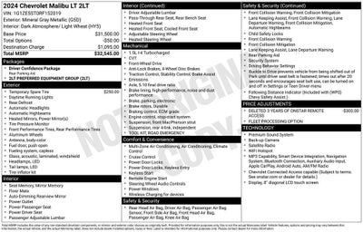 2024 Chevrolet Malibu 2LT