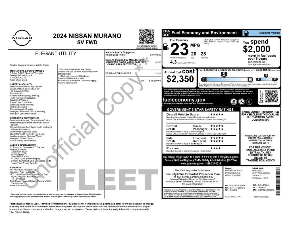 2024 Nissan Murano Base