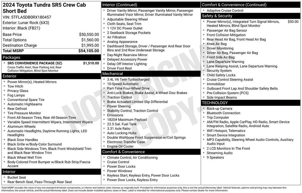 2024 Toyota Tundra 4WD Base