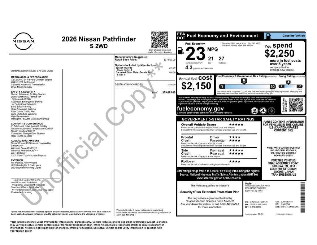 2026 Nissan Pathfinder S - Photo 35