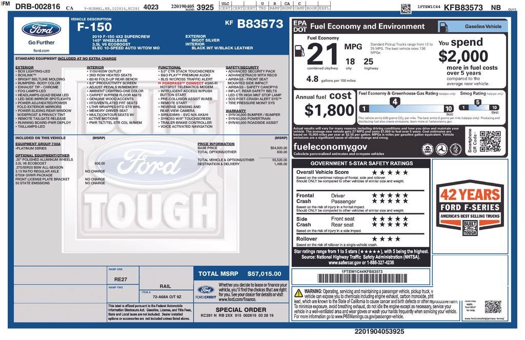 2019 Ford F-150 XL