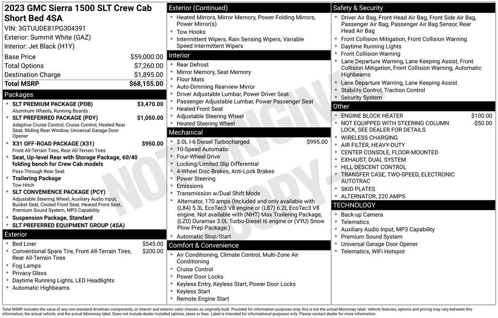 2023 GMC Sierra 1500 SLT