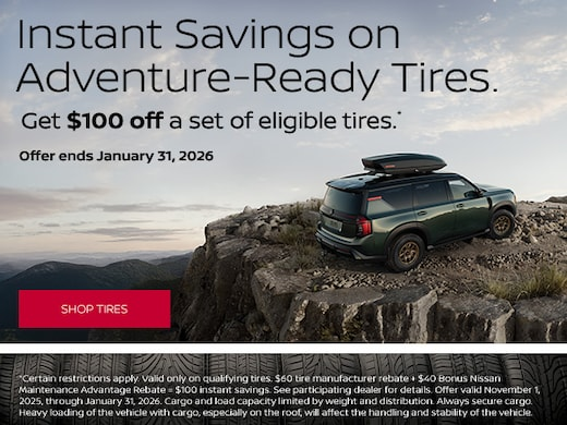 INSTANT SAVING ON ADVENTURE-READY TIRES